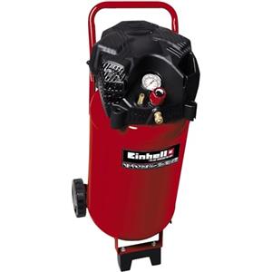 Einhell TC-AC 240/50/10 OF Compressore (220-240 V, 1500 W, serbatoio aria verticale 50 l, max 10 bar, portata aria max 173 l/min., cilindri 1, autolubrificato -no olio, carrelato, inc. 1 manometro)