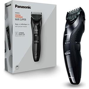 Panasonic ER-GC53-K503 Tagliacapelli da Uomo, Tagliacapelli Portatile Cordless Impermeabile, 19 Impostazioni di Lunghezza, 1 Accessorio, Funzionamento Wireless e con Cavo, Nero
