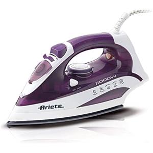 Ariete 6235 Steam Iron - Ferro da stiro con piastra in Ceramica - Vapore 25 gr/min - Colpo vapore 140 gr/min - vapore verticale - 2000 Watt
