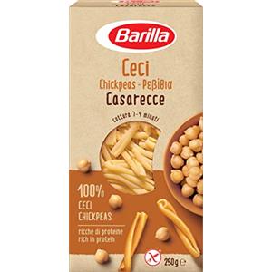 Barilla Pasta di Legumi Caserecce di Ceci, Ricche di Fibre e Proteine, Senza glutine - 250 gr