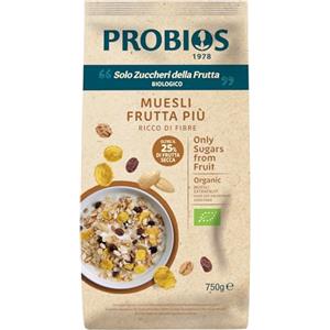 Probios Muesli Fruit-Rich Granola - Miscela ricca di fibre con cereali misti e frutta secca - Confezionato con cura per la freschezza - 750 g