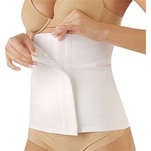 ComfortMed Pancera Elastica Contenitiva Unisex Uomo e Donna Fascia Post operatoria e Post Parto Cintura Riscaldante in Cotone per Protezione Addominale e Lombare Regolabile e Chiusura a Velcro - - (Bianco, 2/S)