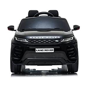 TOYSCAR Macchina Elettrica Per Bambini Range Rover Evoque Full Optional Auto Elettrica Per Bambini Telecomandata Sedile In Pelle Porte Apribili Doppio Motore Elettrico 12V TOYSCAR nera