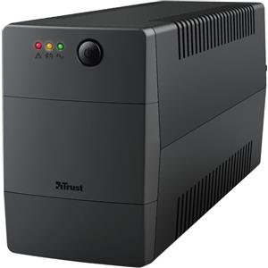 Trust Gruppo di continuita UPS Trust Paxxon 800VA con 2 prese di corrente a muro Nero [23503]