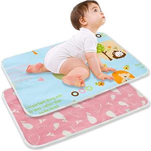 ZYUPHY Materassino fasciatoio impermeabile, lavabile, pannolino, ultra assorbente, per neonati e bambini 50 x 70 cm