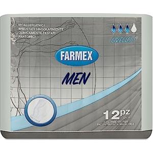 Farmex Man - Assorbenti per Incontinenza Maschile - Assorbenza Media - Livello 1-12pz