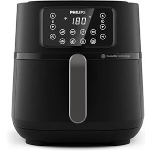 Philips Serie 5000 Airfryer XXL Connessa - 16 Funzioni di Cottura, Fino al 90% di Grassi in Meno, Compatibile con App e Alexa, Capacità 7.2L, Facile da Pulire, Ricette Salutari (HD9285/90)