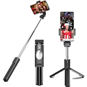 COLORLIZARD Treppiede per selfie con telecomando, treppiede Bluetooth per telefono, compatibile con iPhone, GoPro, telefono Android (70 cm)