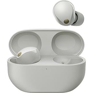 Sony WF-1000XM5 Cuffie Wireless con Noise Cancelling, Bluetooth, Cuffie In-Ear con Microfono, Fino a 24 ore di durata della batteria e Ricarica Rapida, IPX4, Funziona con iOS e Android-Argento