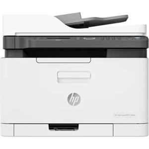 HP Color Laser MFP 179fnw 4ZB97A, Stampante Multifunzione A4 a colori, Stampa, Copia, Scansiona, ADF, Fax, Wi-Fi, Wi-Fi Direct, Ethernet, HP Smart, USB 2.0, 18 ppm in b/n, 4 ppm, Bianca