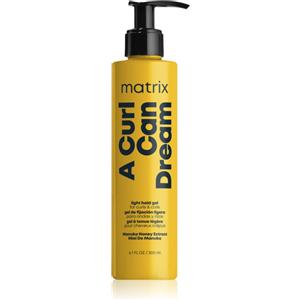 Matrix A Curl Can Dream Light Hold Gel 250 ml - Gel per Capelli Ricci e Mossi con Miele di Manuka, Tenuta Leggera e Definizione Naturale