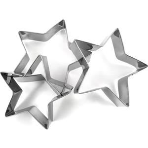 Zenker 42893 3 Coppapasta per Biscotti a Stella (3 Misure)