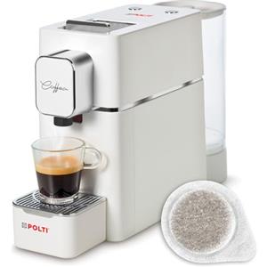 Polti Coffea S15W, Macchina per Caffè Espresso, Compatibile con Cialde E.S.E. 44 mm, Serbatoio 0.85L, Pressione Pompa 19 bar, Bianco
