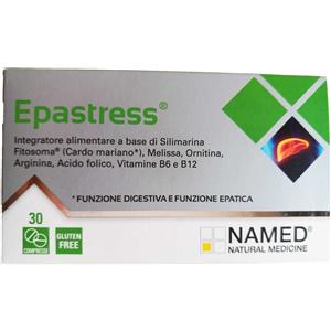 Named Epastress - Integratore Alimentare per la Funzione Epatica con Silimarina Fitosoma, 30 Compresse