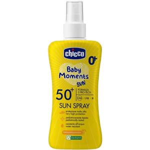 Chicco Latte Solare Spray SPF 50 per Bambini - Protezione Molto Alta, Idratante e Resistente all'Acqua, 150 ml