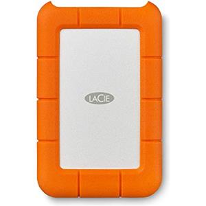 LaCie Rugged USB-C 2TB, Hard disk esterno portatile, Resistente a Cadute, PC Mac iPad & iPhone, Data Rescue Service (STFR2000800)