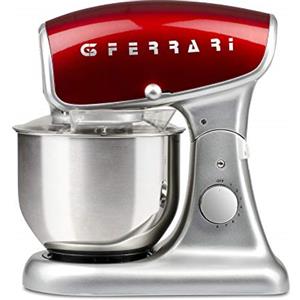 G3 Ferrari G2007506 Pastaio Deluxe Impastatore Professionale 5.2 Litri, 1200 W, Rosso/Argento