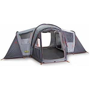 BERTONI TENDE | VIS a VIS 6 VIP, Tenda da Campeggio a Catino Unico Integrato, 6 Posti, Altezza Interna Massima 223 cm, Colore Grigio