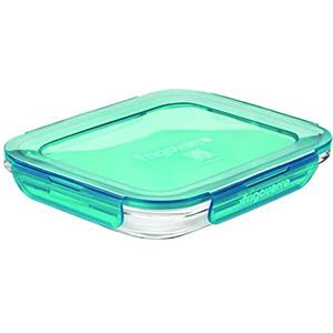 Bormioli Rocco Frigoverre Evolution - Contenitore Ermetico Rettangolare in Vetro Temperato 23x18 cm