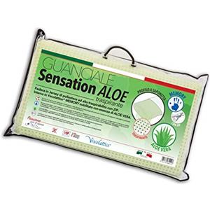 V.I.P. Very Important Pillow V.I.P. Cuscino Saponetta Foratura Passante Memory Foam con Trattamento Aloe Guanciale cm 48x78 h.12, Made in Italy
