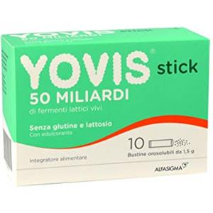 ALFASIGMA 3X YOVIS STICK - Integratore di Fermenti Lattici Vivi da 50 Miliardi - 30 BUSTINE