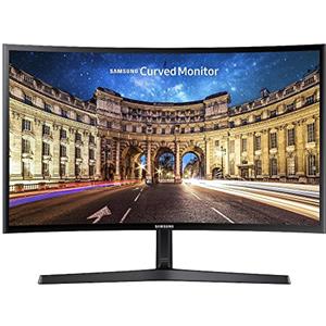 Samsung Monitor CF39 (C27F396), Curvo (1800R), 27, 1920 x 1080 (Full HD), VA, 60 Hz, 4 ms, FreeSync, HDMI, D-Sub, Ingresso Audio, Eye Saver Mode, Nero