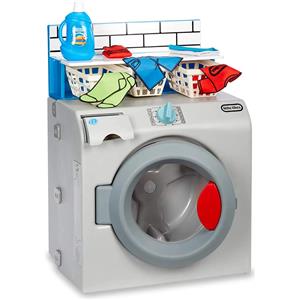 Little Tikes Lavatrice-Asciugatrice Interattiva con Suoni e Accessori - Giocattolo per Bambini 2 Anni