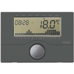 Vimar Spa Cronotermostato a Batteria Parete Antracite Vimar 01910.14