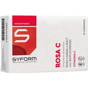 SYFORM Srl Syform Rosa C 30 Compresse - Integratore Alimentare Rosa Canina e Vitamina C