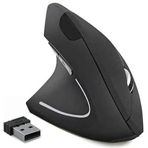 BeWishes Mouse ergonomico per mano sinistra, mouse ergonomico per mouse verticale senza fili per mancini 2.4G, 3 DPI regolabili (800/1200/1600), appositamente per mancini