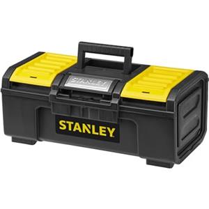 STANLEY Cassetta Porta Attrezzi 16 One-Touch, Custodia Attrezzi Resistente con Vassoio Estraibile, Occhiello per Lucchetto, Scomparti Organiser Facili da Raggiungere, Compatta e Durevole - 1-79-216