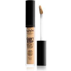 NYX Professional Makeup Can't Stop Won't Stop Correttore Viso Liquido 3.5 ml - Disponibile in 24 tonalità, leggero e non trasferibile
