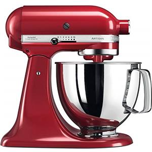 Kitchenaid Planetaria I Artisan I Robot da Cucina con Testa Inclinabile e 3 Accessori I 4.8 Litri, Rosso Impero