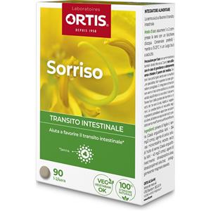 ORTIS Sorriso Integratore Alimentare 90 Compresse - Favorisce il Transito Intestinale con Senna, Adatto a Vegani