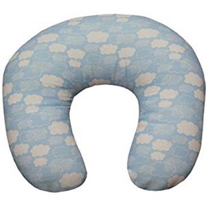 NEO MAMMA CUSCINO ALLATTAMENTO COMPLETO, MORBIDO, SFODERABILE E LAVABILE MADE IN ITALY (NUVOLETTA CELESTE)