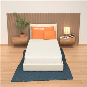 MiaSuite Materasso Singolo 80x195 cm - WaterFoam, Altezza 14 cm, Rivestimento Aloe Vera, Indeforabile e Anallergico, Modello Plus H14