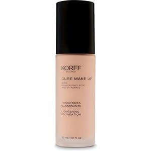 Korff Fondotinta Fluido Illuminante SPF15 Colore 01 Creme - 30ml, Tocco Leggero e Radioso