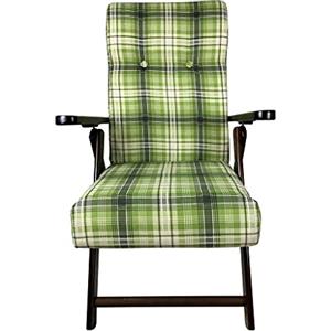 Sedam Srl Poltrona Molisana, in Legno, Sdraio Reclinabile in 4 Posizioni, Alta Qualità, 100% MADE IN ITALY (Verde T)