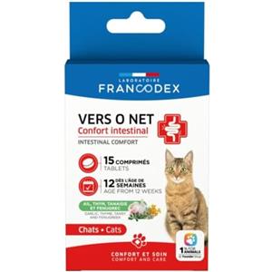 Francodex - antiparassitario 15 compresse vers O Net per Gatti - FR-170394