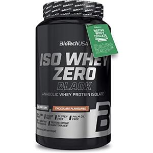 BioTechUSA Iso Whey Zero Black - Proteine con Creatina, Zinco, Vitamina B3 e Aminoacidi | 90% di Proteine | Senza Zucchero, Senza Lattosio, Senza Glutine, 908 g, Cioccolata