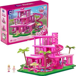 Mega Brands Barbie The Movie - MEGA - Casa dei Sogni, set da costruire di 1795 pezzi da collezione, include 4 mini bambole, mobili, cucina, piscina e accessori, giocattolo per bambini, 10+ anni, HPH26
