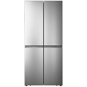 Hisense RQ563N4AI1 Frigorifero 4 Porte, Total No Frost, Capacità 432 L, 40 Decibel, Finitura Inox, 79.4 x 70 x 181 cm