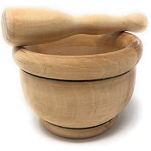 Desconocido 12 cm (12 cm) Set di pestello e pestello per cucina in legno/pestello da cucina/pestello da cucina per macinare aglio, spezie, pepe 12 cm (12 cm)