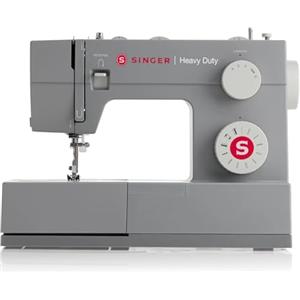Singer Heavy Duty 4411 Macchina Da Cucire Meccanica - 11 Programmi Di Cucitura, Asola a 4 fasi, 1100 Punti al Minuto, Piastra in Acciaio, Macchina per Cucire Professionale