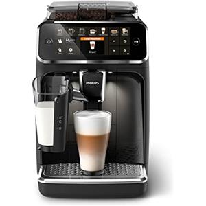 PHILIPS Domestic Appliances 5400 Series Macchina da Caffè Automatica - Montalatte LatteGo, 12 Bevande, Display Intuitivo, 4 Profili Utente, Nero (EP5441/50)