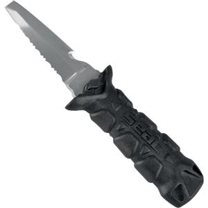 Seac Sub K-Jack - Coltello Subacqueo con Lama in Acciaio Inossidabile, Impugnatura Ergonomica e Tagliasagola Incorporato