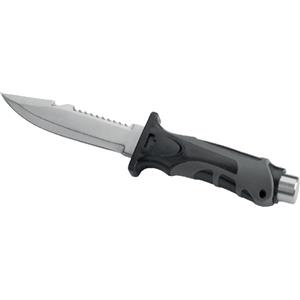 SEAC Hammer - Coltello Subacqueo con Lama in Acciaio Inox, Mazzetta e Impugnatura Antiscivolo, Lunghezza 25 cm