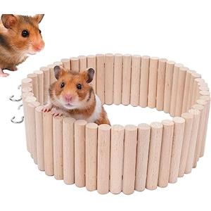 Rianpesn Scala da Arrampicata Rianpesn 2 in 1 per Criceti - Ponte Stabile, Flessibile e Multifunzionale per Topi Con Recinto