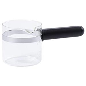 Fackelmann Caraffa adattabili Speciale Microonde, Vetro, Nero, 19 x 9,5 x 8 cm