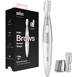 Braun FG1106, Mini Rifinitore Di Precisione Per Le Donne, Styling E Definizione Delle Sopracciglia, Strumento Di Definizione dei contorni, Depilazione Viso In Viaggio O Fuori Casa